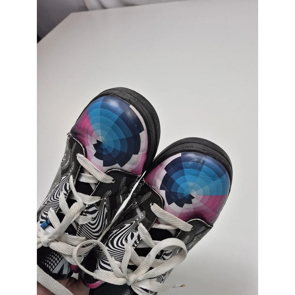 Heelys Voyager X Vapor95 Shoes Mens Size 10 Multicolor Graphic Wheels HES10
